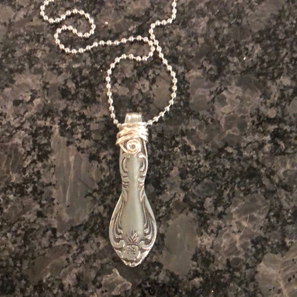 Spoon handle necklace